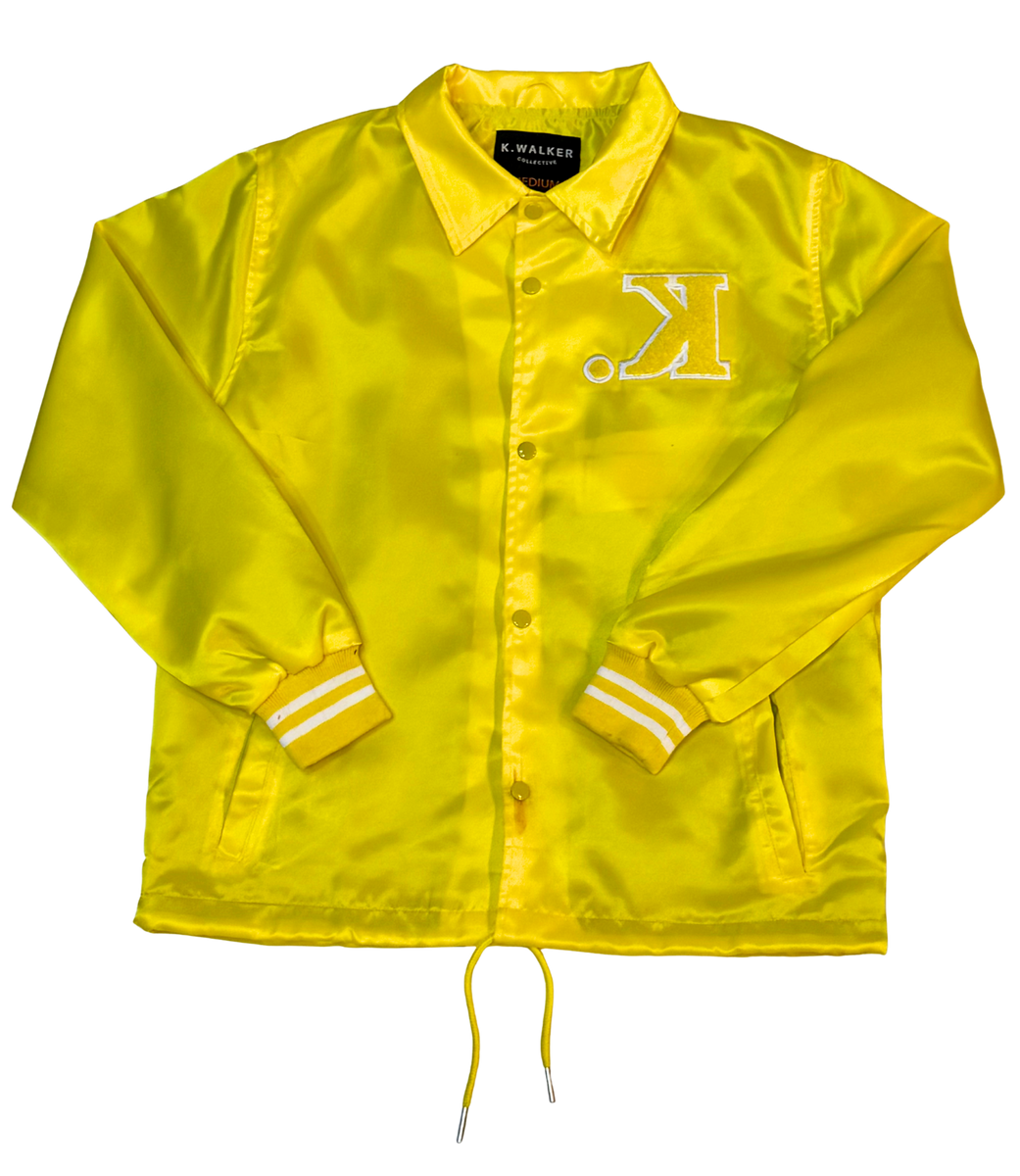 Satin Coach Jacket (Canary Yellow) – K. Walker Collective