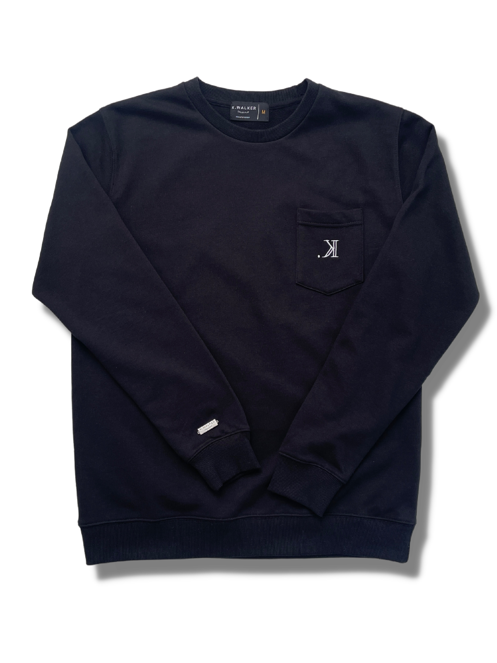 K. Signature Pocket Sweatshirt (Black)
