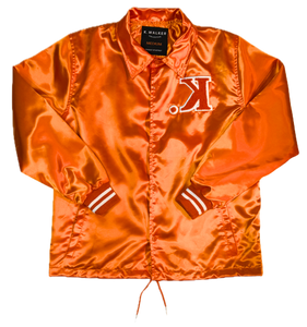 Satin Coach Jacket (Tangerine Orange)