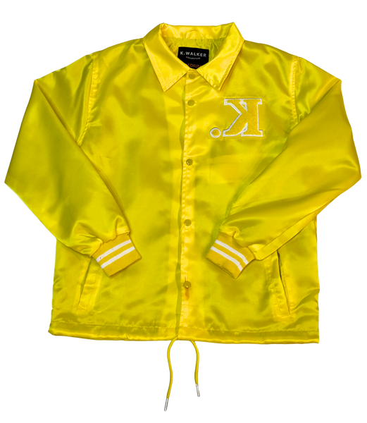 Satin Coach Jacket (Canary Yellow) – K. Walker Collective