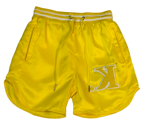 Satin Shorts (Canary Yellow)