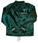 Satin Coach Jacket (Emerald Green)