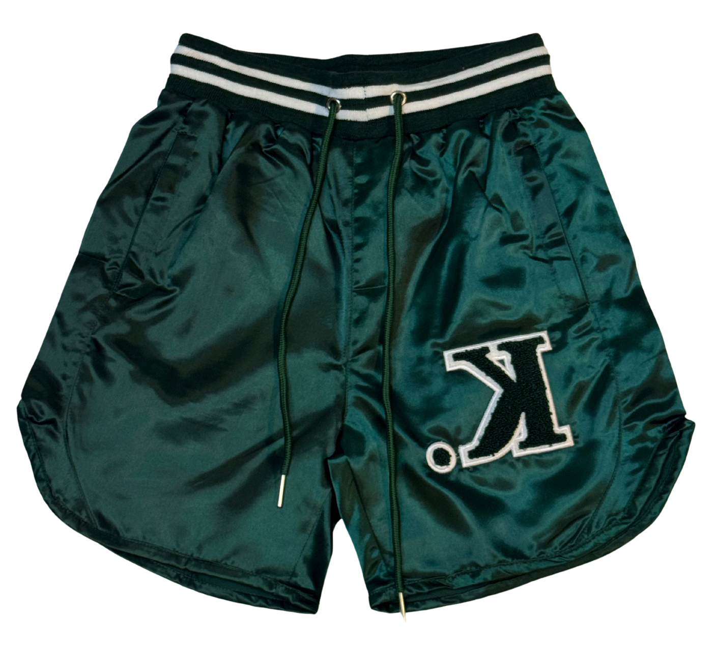 Satin Shorts (Emerald Green)