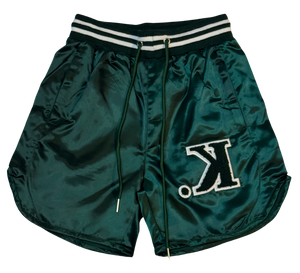 Satin Shorts (Emerald Green)