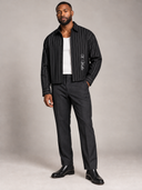 The Boxy Pinstripe Top (Black)