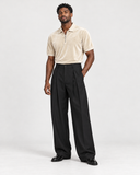 The Velour Quarter Zip Polo (Vanilla)