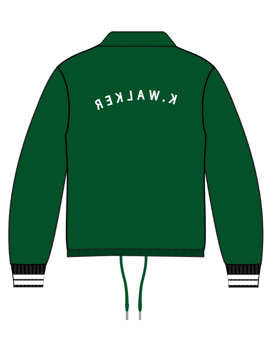 Satin Coach Jacket (Emerald Green)
