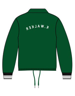 Satin Coach Jacket (Emerald Green)