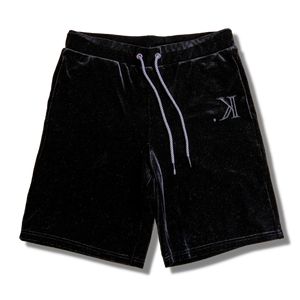 K. Signature Velour Shorts (Black) [Pre-Order]