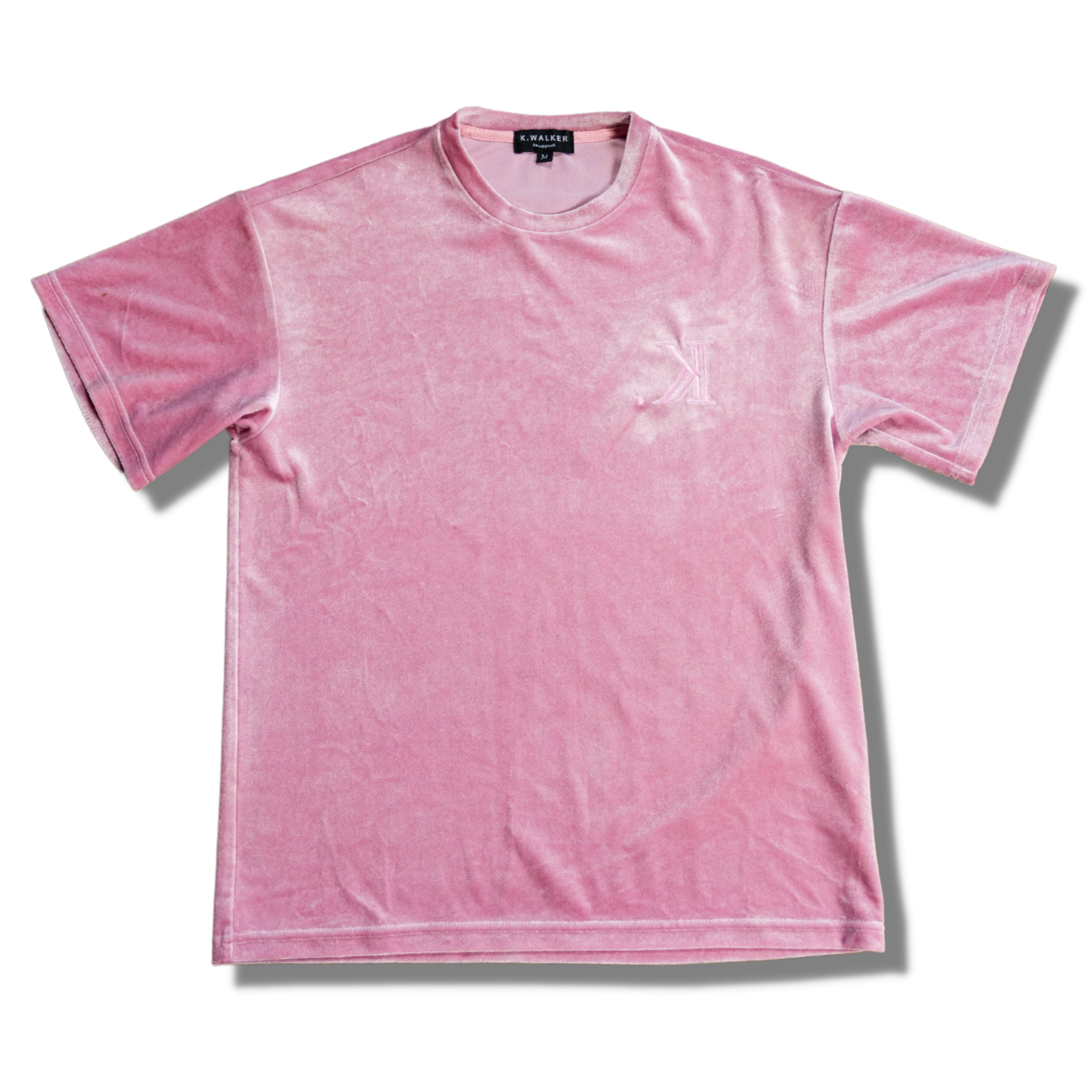 K. Signature Velour Tee (Pink)