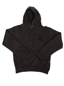 K. Chenille Pullover Hoodie (Black) [Pre-Order]
