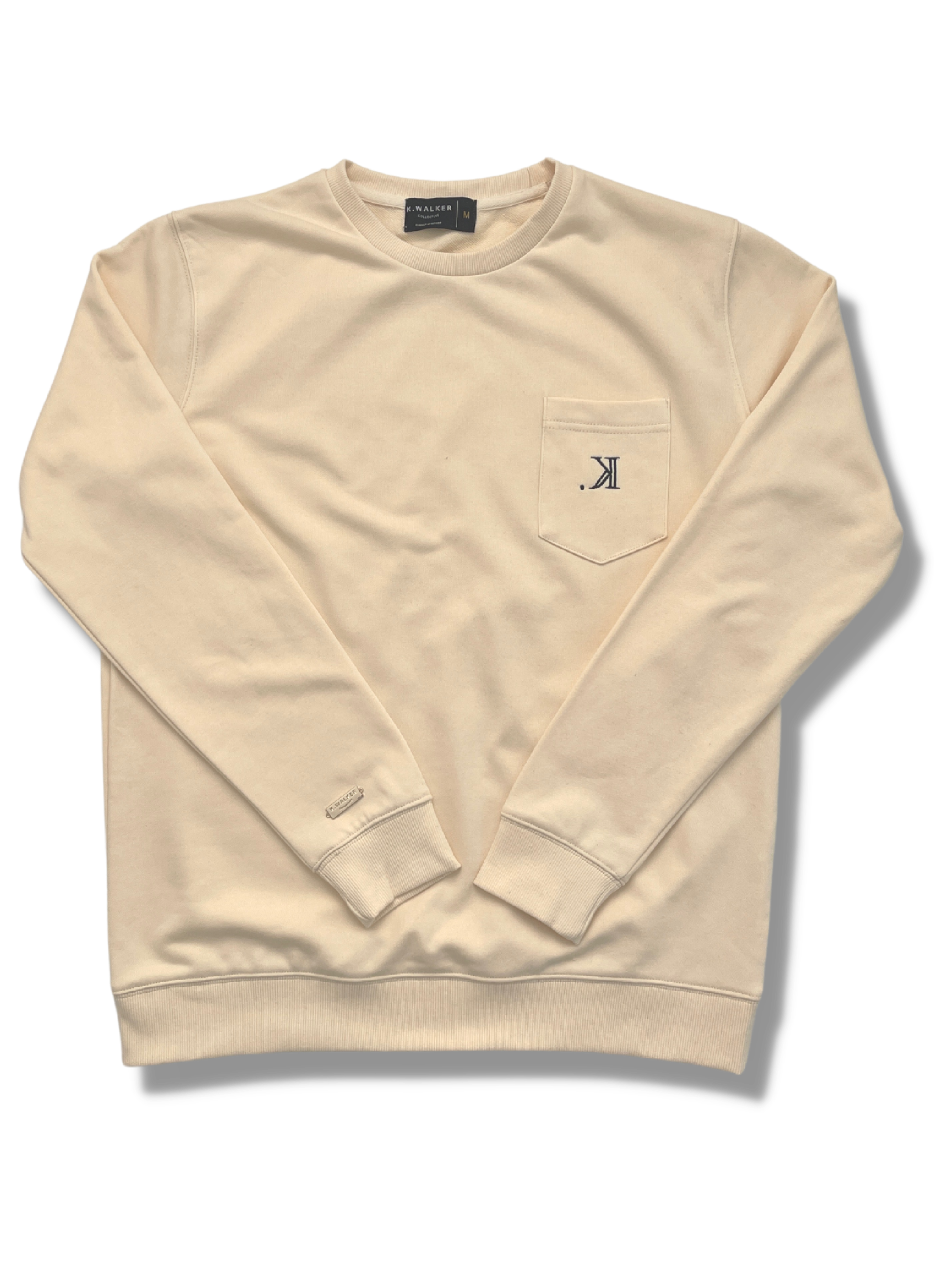 K. Signature Pocket Sweatshirt (Vanilla)
