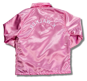 Satin Coach Jacket (Pink)