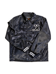 Satin Coach Jacket (Black)