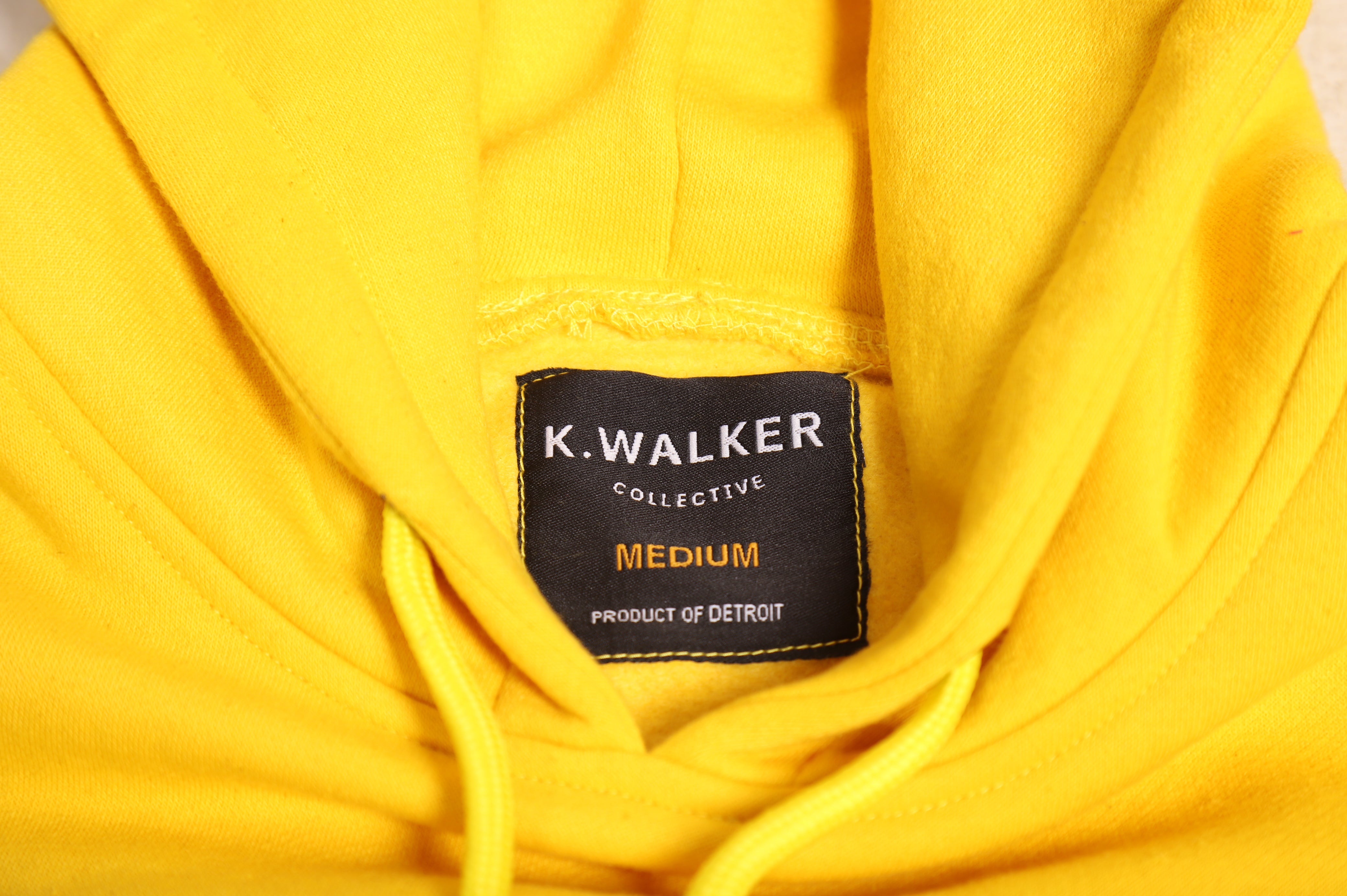 K. Chenille Pullover Hoodie (Yellow) [Pre-Order]