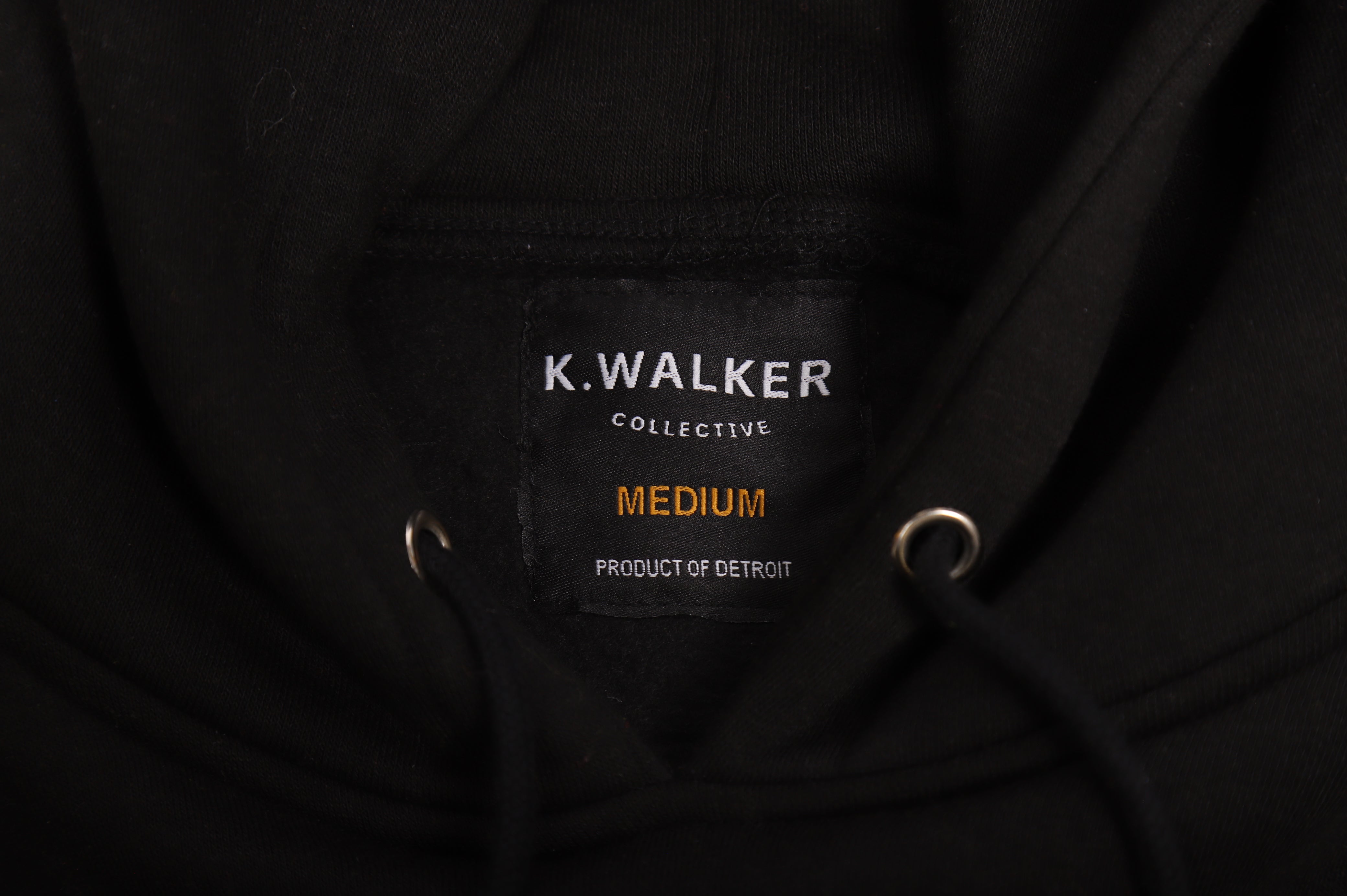 K. Chenille Pullover Hoodie (Black) [Pre-Order]