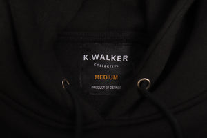 K. Chenille Pullover Hoodie (Black) [Pre-Order]