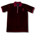Signature Zip Polo (Red Velvet)