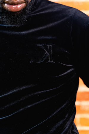 K. Signature Velour Tee (Black) [Pre-Order]
