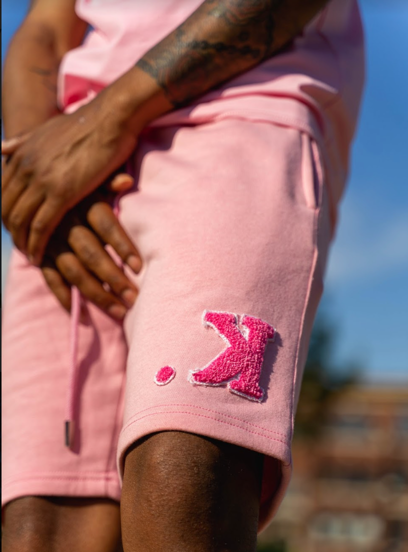 K. Chenille Sweatshorts (Pink)